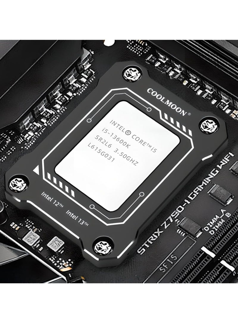 كولمون إطار تلامس وحدة المعالجة المركزية لمجموعة التحديث LGA 1700 - مشبك مقاوم للانحناء لوحدات المعالجة المركزية Intel من الجيل 12/13/14 - BC1700 Black Edition مع معجون حراري MT8 ومفك براغي - Image 2